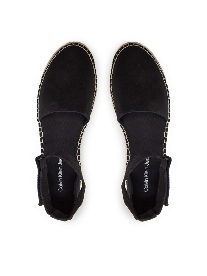 Calvin Klein Jeans Espadrile Calvin Klein Jeans Ankle Espadrille Btw YW0YW01027 Crna