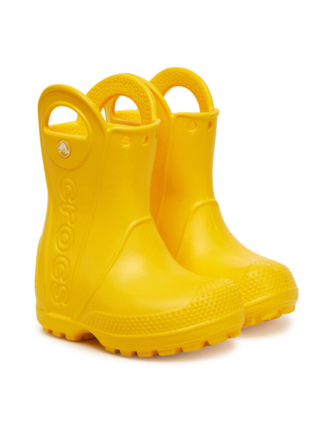 Crocs Kalosze Crocs Handle It Rain Boot T 211056 Żółty