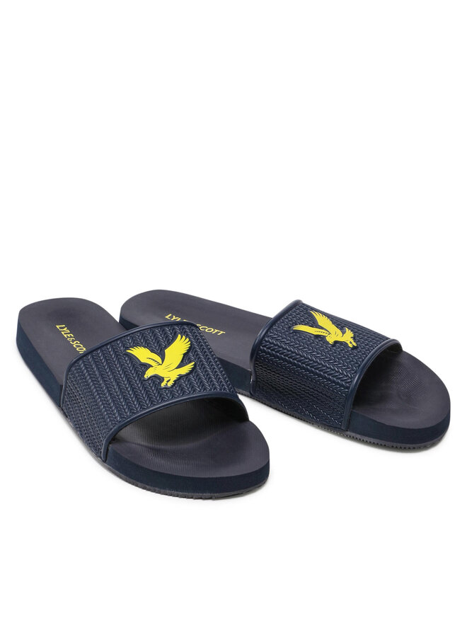 Lyle & Scott Шльопанці Lyle & Scott Easy Slide FW1407 Cиній