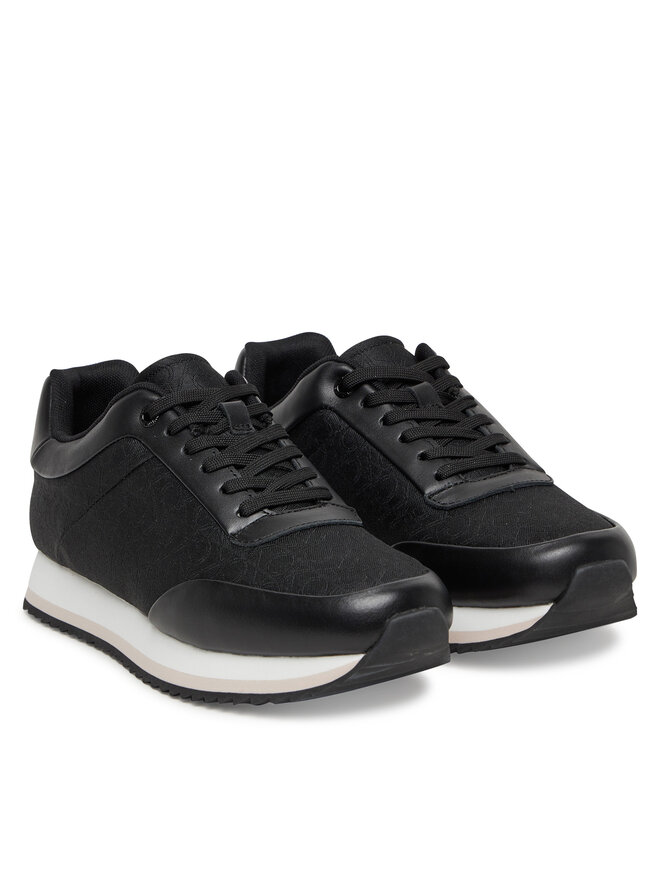 Calvin Klein Sneakersy Calvin Klein Runner Lace Up - Jacq HW0HW02413 Czarny