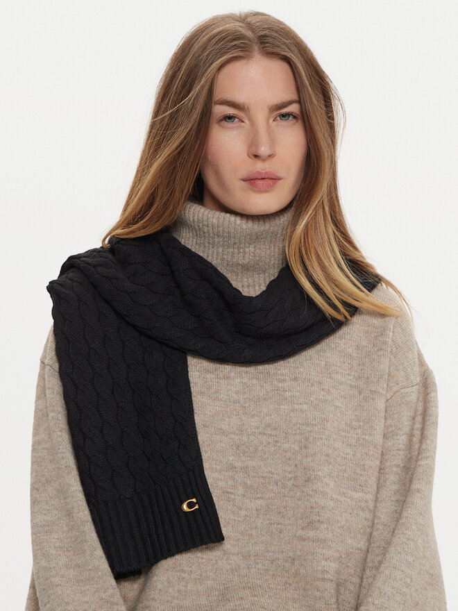 Coach Зимен шал Coach 29CO100294 Черен