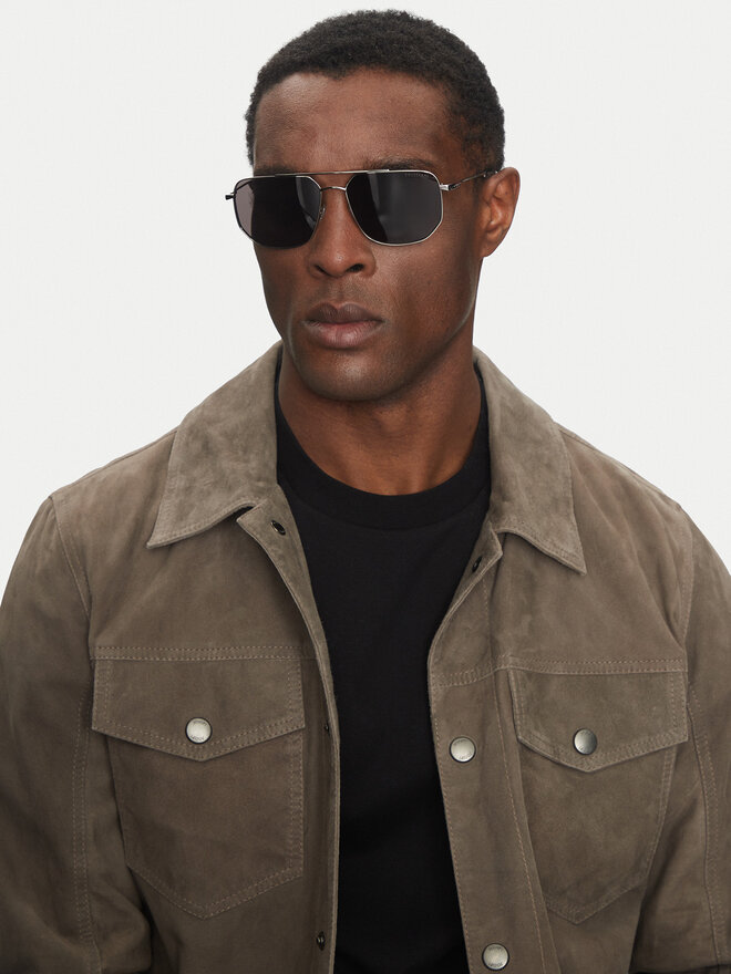 Trussardi Okulary przeciwsłoneczne Trussardi TSM3014 Srebrny