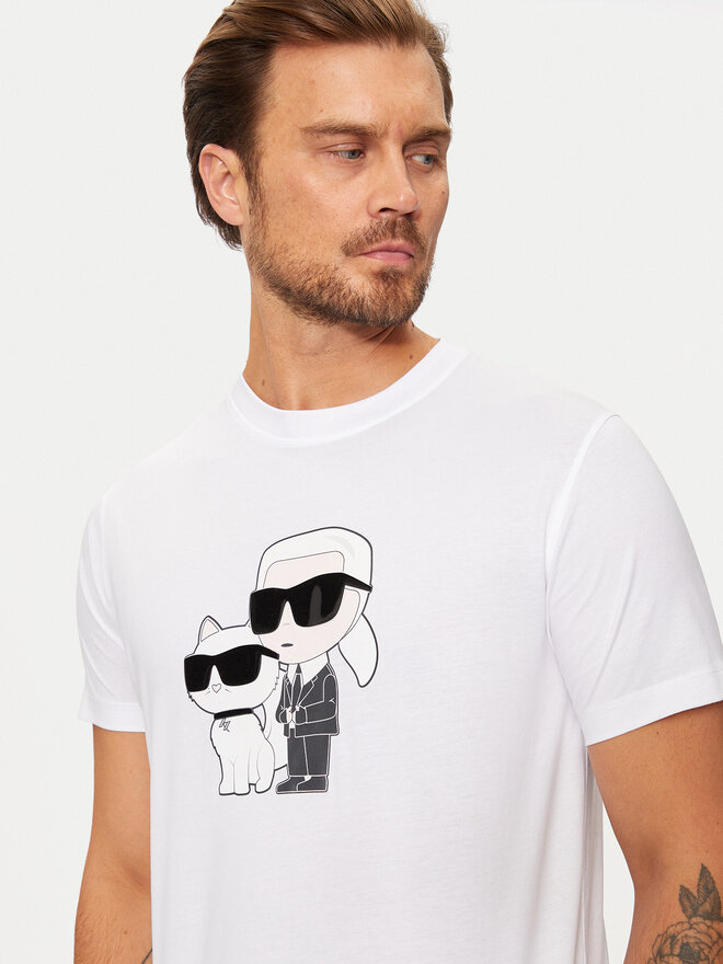 KARL LAGERFELD KARL LAGERFELD Camiseta 755061 544241 Blanco Regular Fit