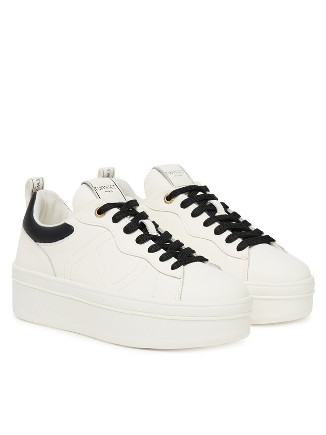 TWINSET Сникърси TWINSET 252TCP024 Бял