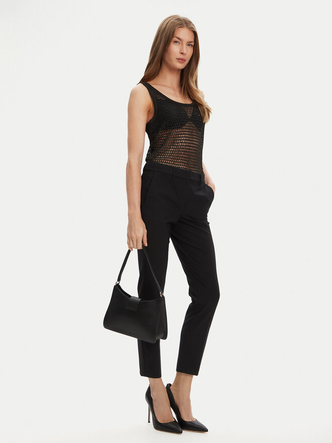 Guess Guess Top W5YR29 Z37G0 Schwarz Regular Fit