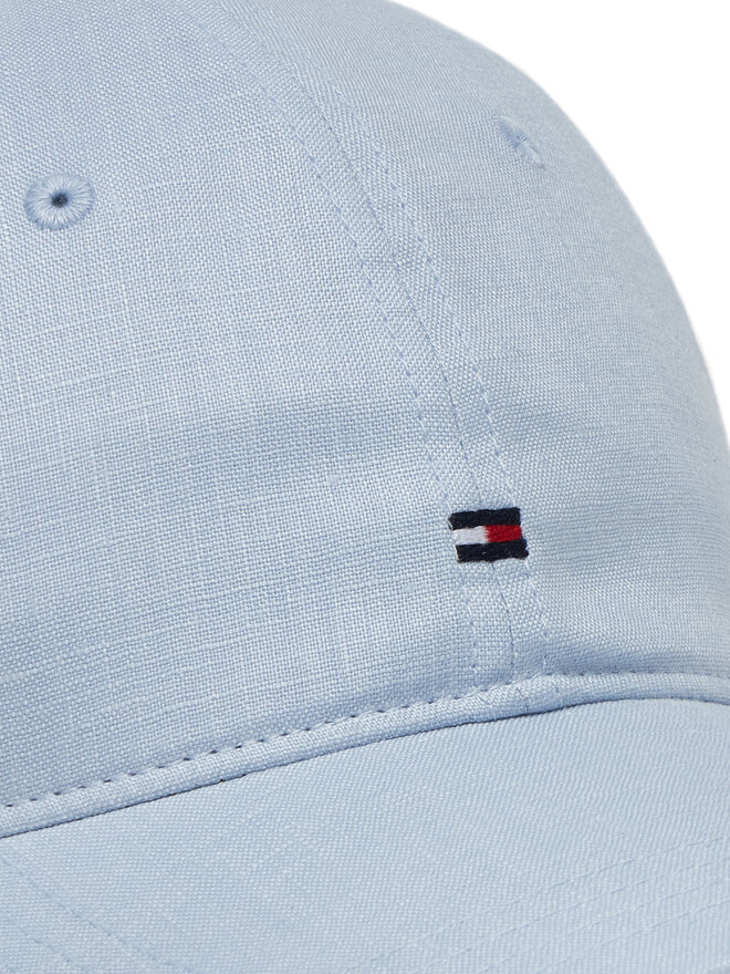 Tommy Hilfiger Бейсболка Tommy Hilfiger Essential Flag Linen Cap AW0AW17130 Блакитний