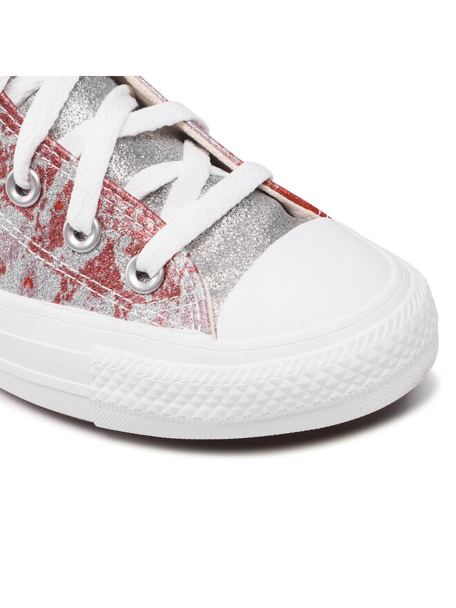 Converse Sneakers aus Stoff Converse Ctas Hi 571375C Silberfarben