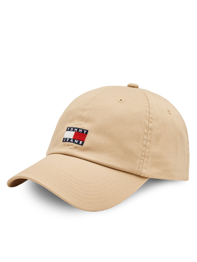 Tommy Jeans Czapka z daszkiem Tommy Jeans Tjm Heritage 6 Panel Cap AM0AM12020 Beżowy