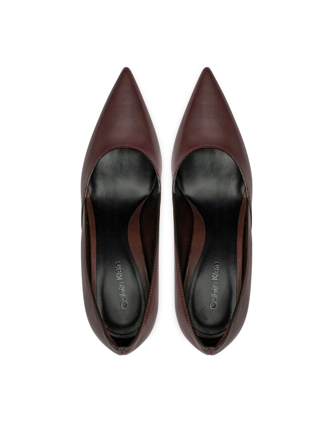 Calvin Klein Обувки на ток Calvin Klein Geo Stiletto Pump 90 HW0HW01346 Кафяв