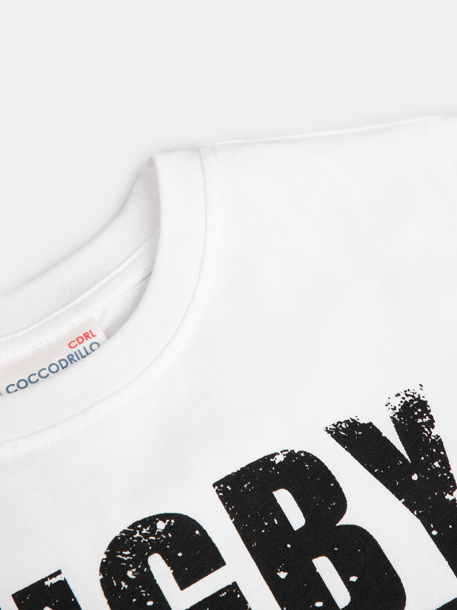 Coccodrillo Coccodrillo Camiseta WC4143221VBA Blanco Regular Fit