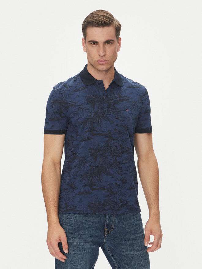 Tommy Hilfiger Tommy Hilfiger Поло MW0MW38475 Cиній Regular Fit