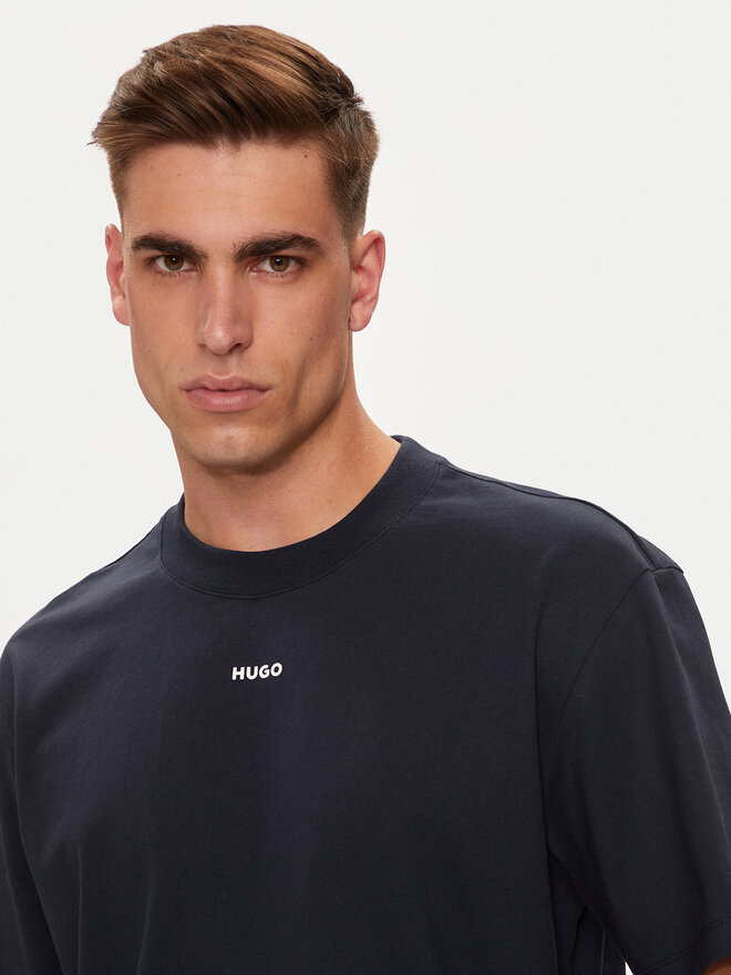 HUGO Hugo T-Shirt Dapolino 50488330 Dunkelblau Relaxed Fit