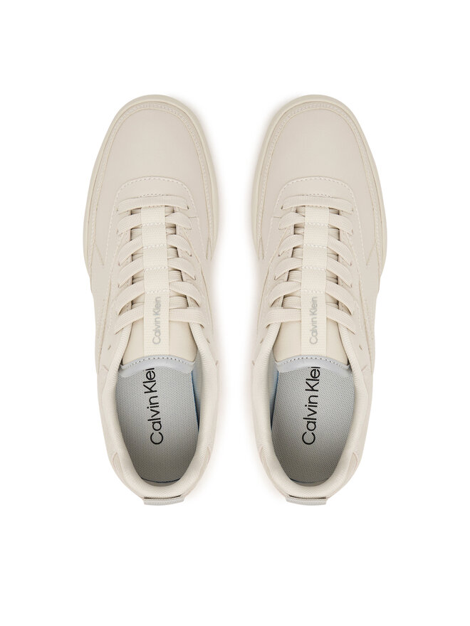Calvin Klein Sneakers Calvin Klein Low Pro Runner Laceup Lth Croco HW0HW03244 Creme