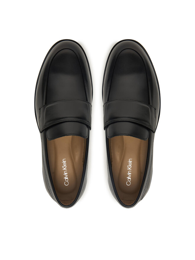 Calvin Klein Slipper Calvin Klein Ess Rubber Band Loafer Lth HM0HM01923 Schwarz