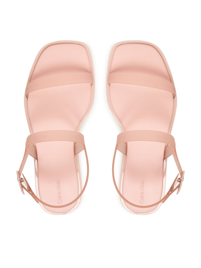 Calvin Klein Sandalen Calvin Klein Jelly Sandal Sling Mat Tran Tpu HW0HW02969 Beige