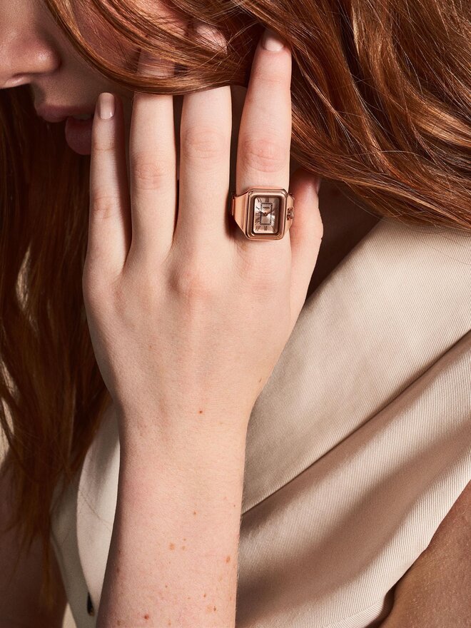 Fossil Часовник Fossil Watch Ring ES5345 Розов