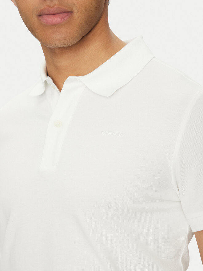 Geox Geox Polo M5511B T3240 F2128 Λευκό Regular Fit