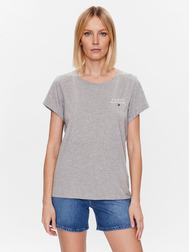Tommy Hilfiger Tommy Hilfiger Футболка UW0UW04525 Сірий Regular Fit