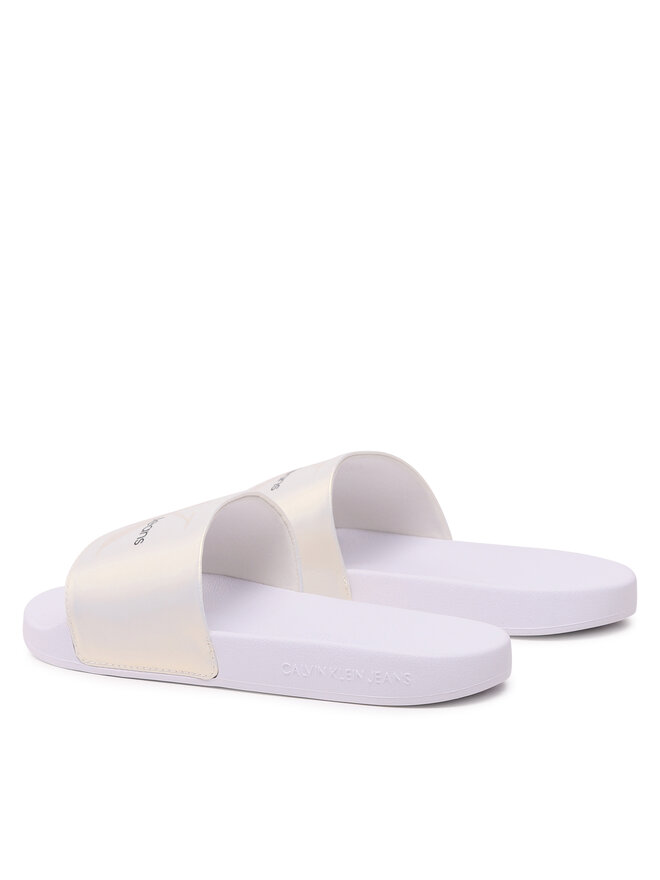 Calvin Klein Jeans Iešļūcenes Calvin Klein Jeans Slide Ny Pearl YW0YW01243 Écru