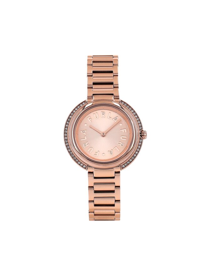 Furla Zegarek Furla Icon Shape WW00035-K21000-1G000-1-008-20-CN-W Różowe złoto