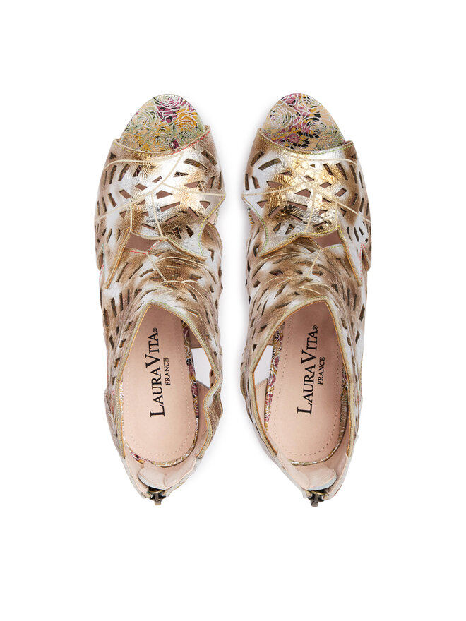 Laura Vita Sandalen Laura Vita Albane 48 Goldfarben