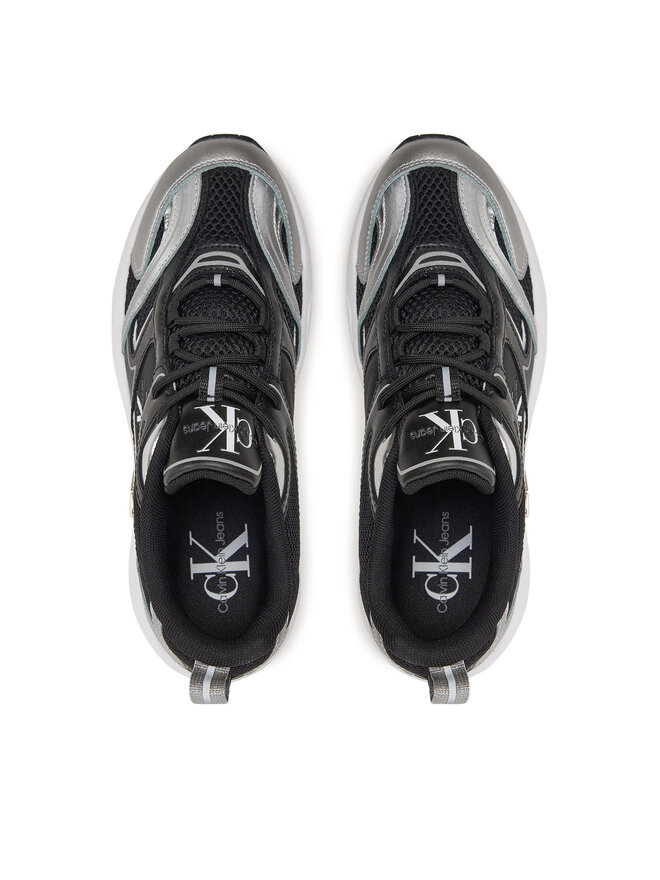Calvin Klein Jeans Zapatillas Calvin Klein Jeans Retro Tennis Low Lace Mh Ml Mr YW0YW01381 Negro
