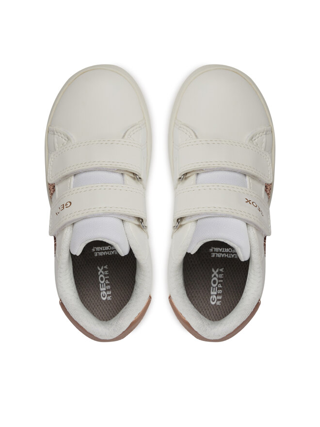 Geox Snīkeri Geox J Eclyper Girl J45LRA 000BC C1ZH8 M Balts