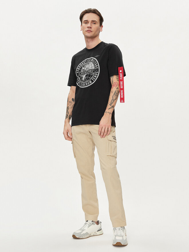 Aeronautica Militare Aeronautica Militare T-Shirt 241TS2208J635 Μαύρο Regular Fit
