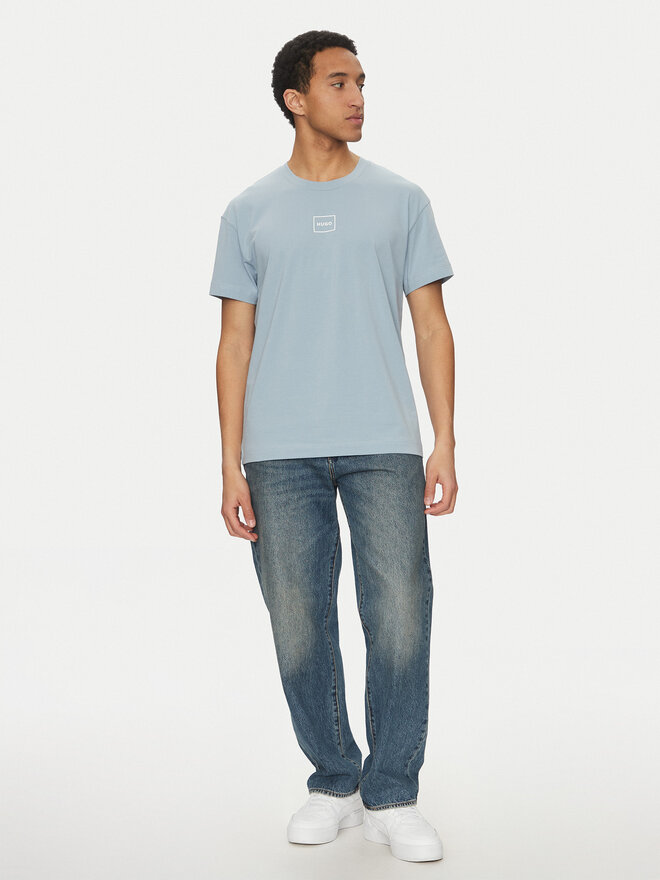 HUGO HUGO Футболка Laze 50525236 Голубий Relaxed Fit