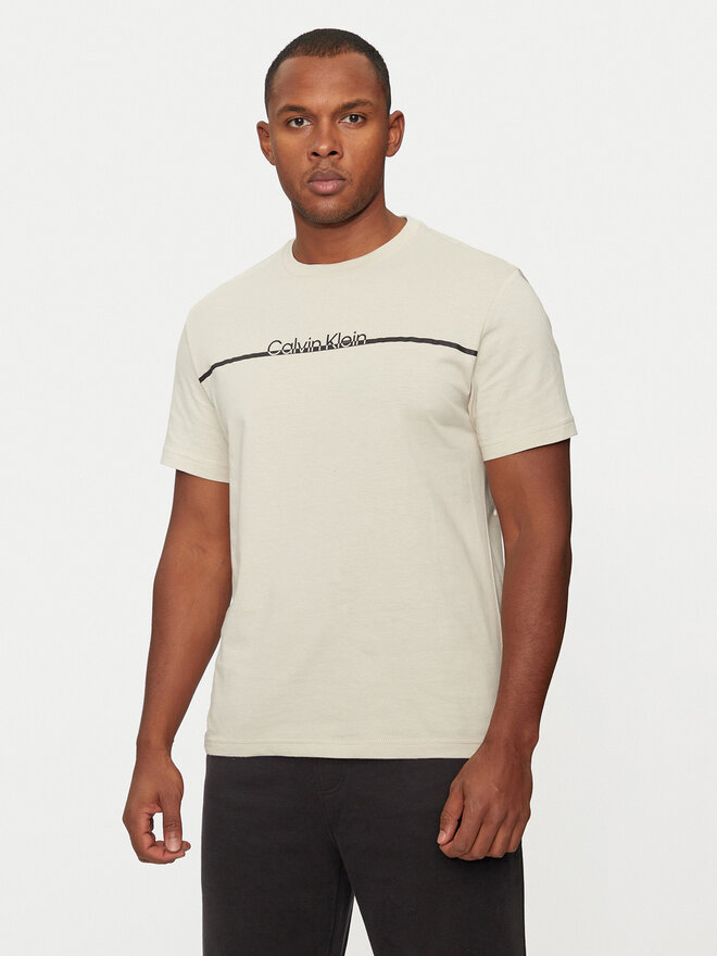 Calvin Klein Calvin Klein Camiseta K10K113802 Beis Regular Fit