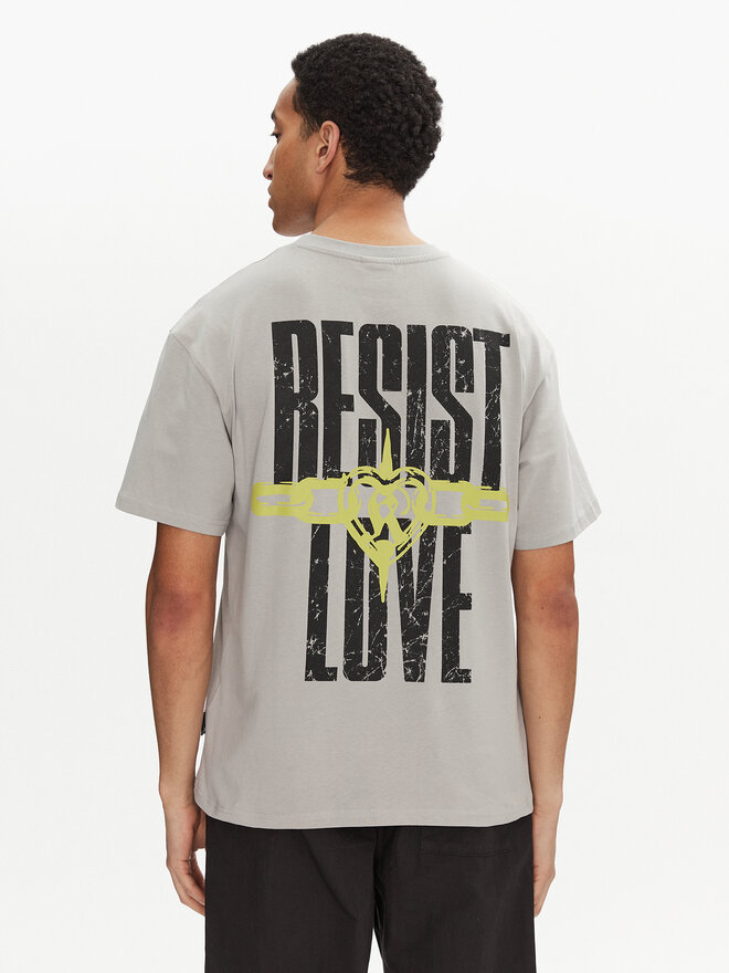 Karl Kani Karl Kani Футболка Resist Love 60300348 Сірий Relaxed Fit