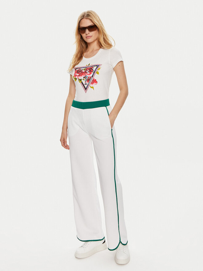 Guess Guess Marškinėliai W4YI71 J1314 Balta Regular Fit