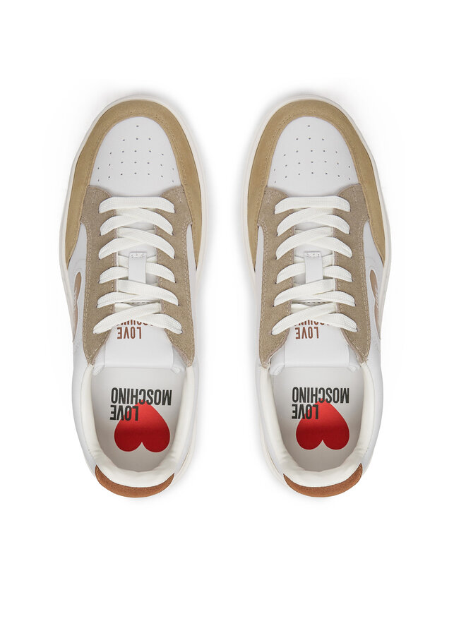 LOVE MOSCHINO Sneakersy LOVE MOSCHINO JA15154G1MIAA10A Biały