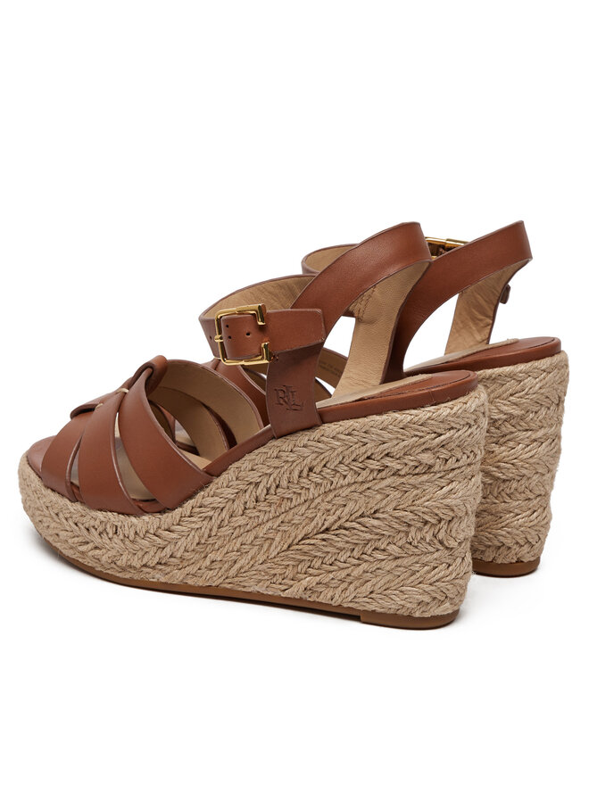 LAUREN RALPH LAUREN Espadrilky LAUREN RALPH LAUREN Soffia 802953961001 Hnědá
