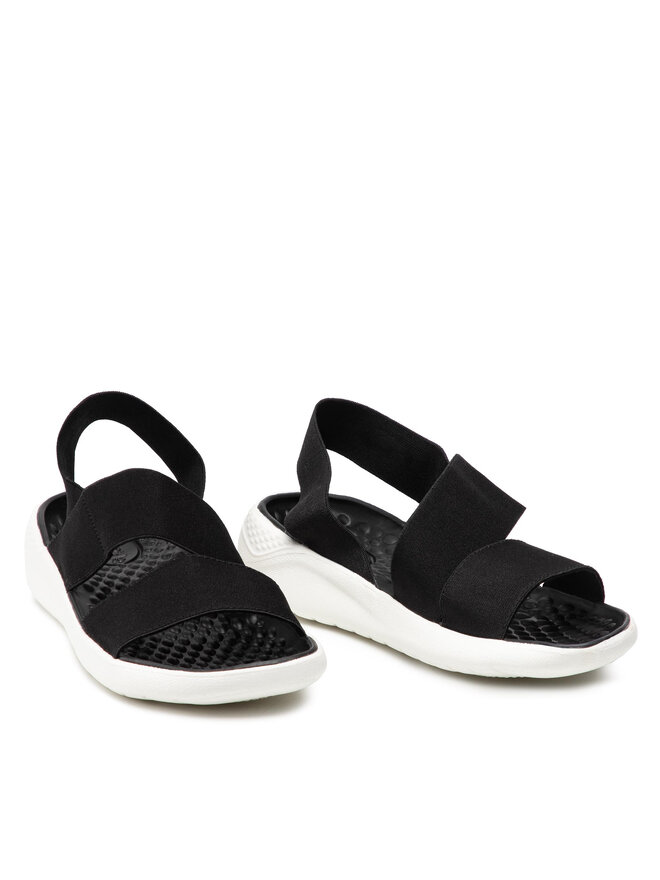 Sandały Crocs Literide Stretch Sandal W 206081 Czarny | eobuwie.com.pl