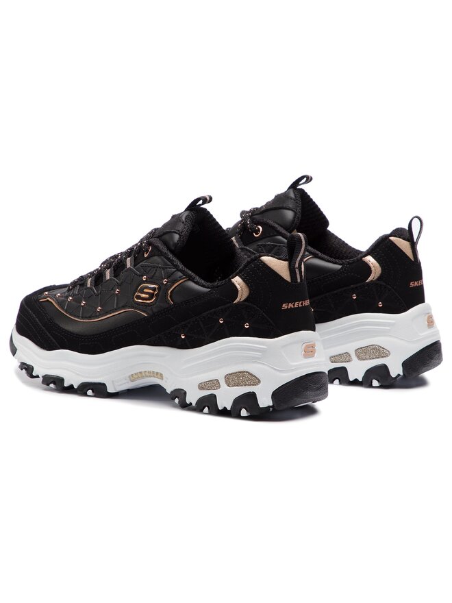 Skechers Сникърси Skechers D'lites Glamour Feels 13087/BKRG Черен