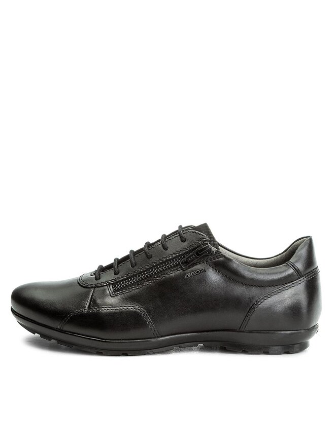 Geox Herren U Symbol Oxfords, Schwarz, 39 EU