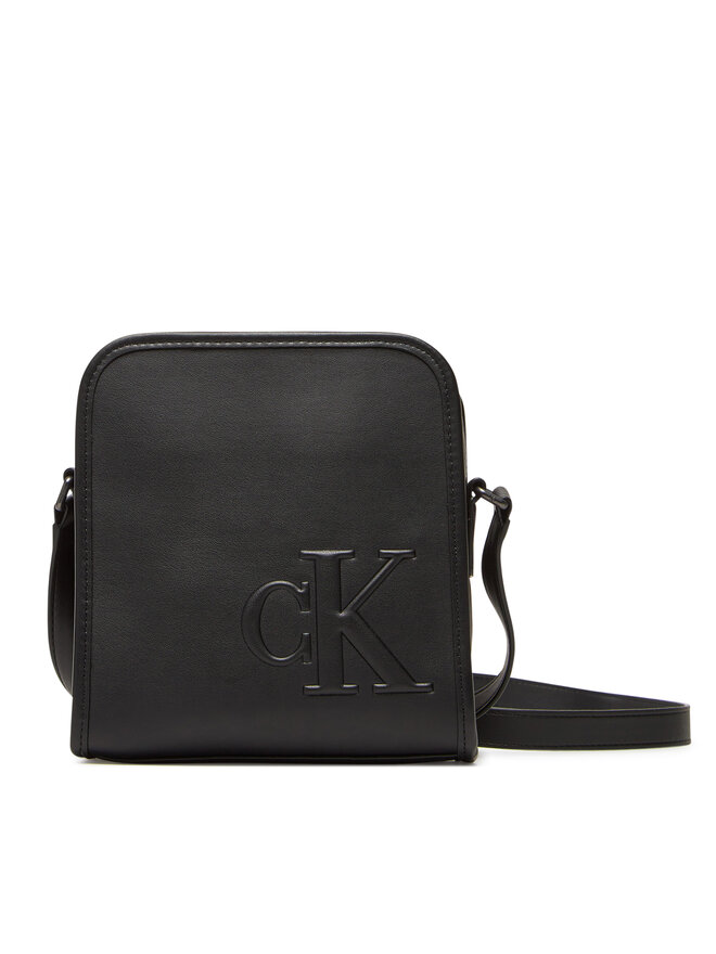Calvin Klein Плоска сумка Calvin Klein Sculpted Impression Reporter 18 LV04G3157G Чорний