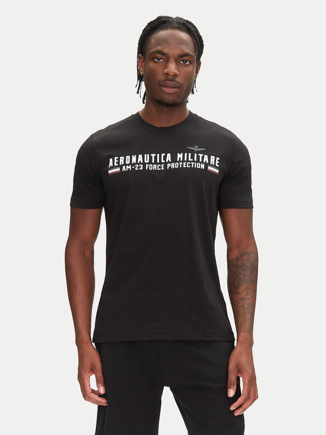 Aeronautica Militare Aeronautica Militare T-Shirt 251TS1942J538 Schwarz Regular Fit