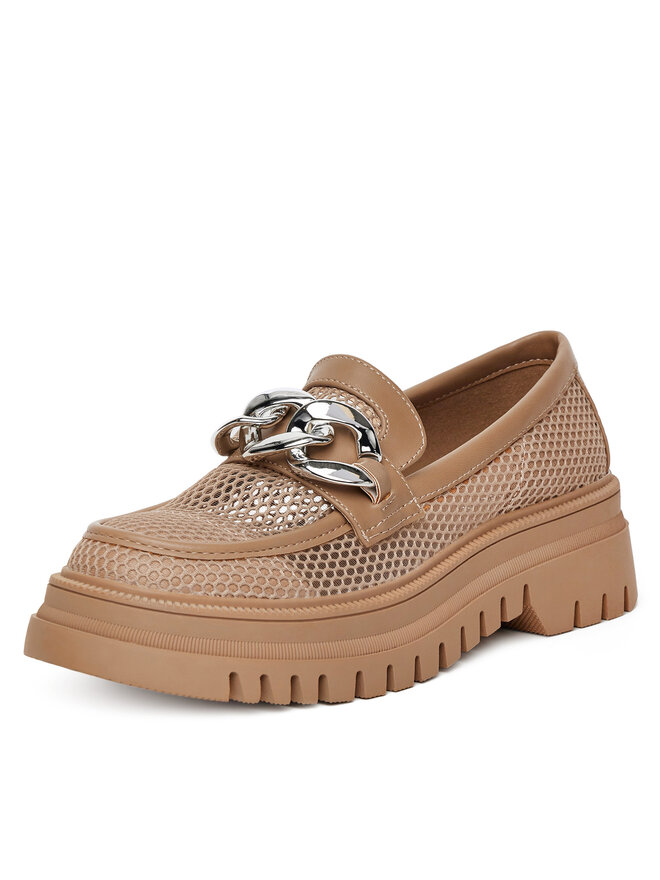DeeZee Loafersy DeeZee 60062D-2 Brązowy