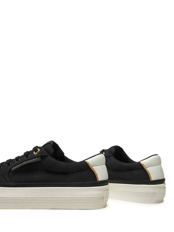 Tommy Hilfiger Sneakersy Tommy Hilfiger Essential Vulc Textile Sneaker FW0FW08323 Czarny