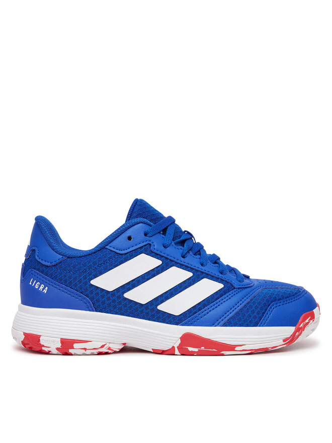 Chaussures pour sport en salle adidas Ligra 8 Indoor Shoes Kids IH8245 Bleu chaussures