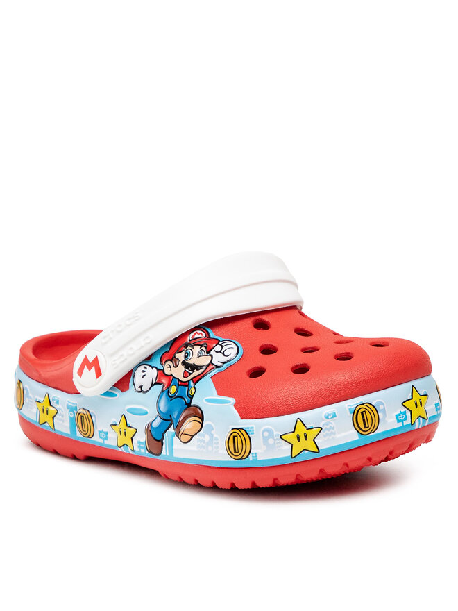 Ciabatte Crocs Fl Super Mario Lights Clog 206438 Rosso escarpe