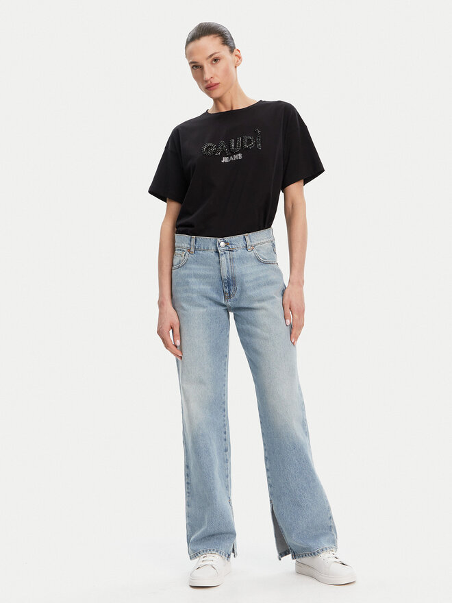 Gaudi Gaudi T-Shirt 511BD64030 Schwarz Regular Fit