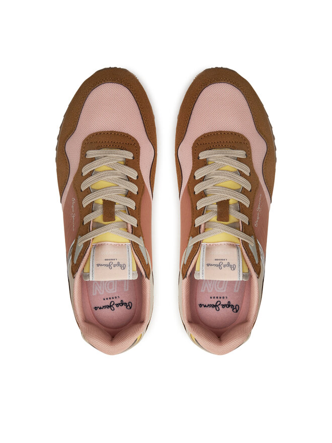 Pepe Jeans Sneakersy Pepe Jeans PLS4002 Hnědá