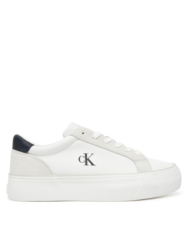 Calvin Klein Jeans Πάνινα παπούτσια Calvin Klein Jeans Vulc Flatform Mg Nylon Mix YW0YW01896 Λευκό