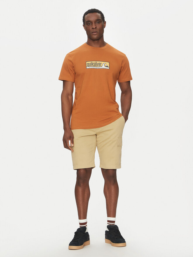 Quiksilver Quiksilver T-Shirt EQYZT08040 Καφέ Regular Fit