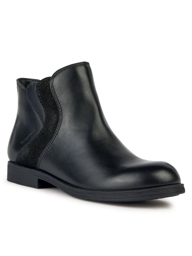 Geox Боти Geox J Agata Girl Wpf J36HZA 04377 C9999 D Черен