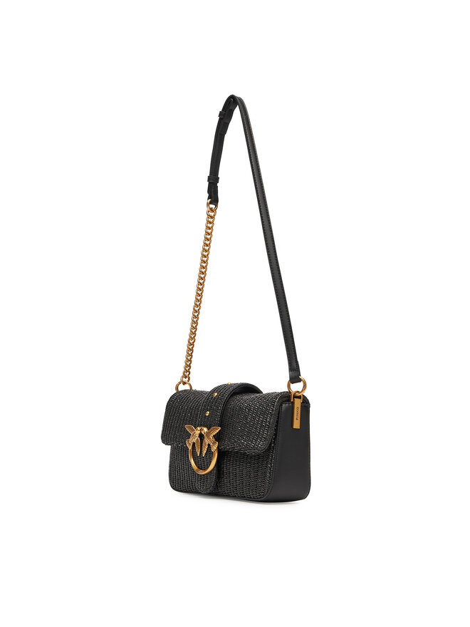 PINKO Handtasche PINKO Love One Mini Slouchy Fl PE 25 PLTT 104340 A2CF Schwarz