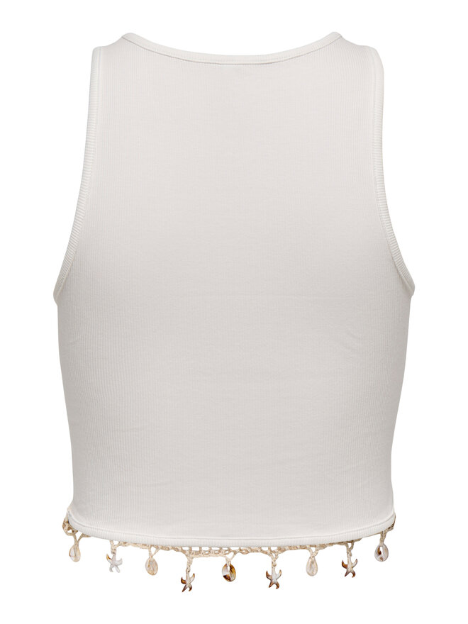 ONLY ONLY Felső Shelly 15325019 Fehér Slim Fit